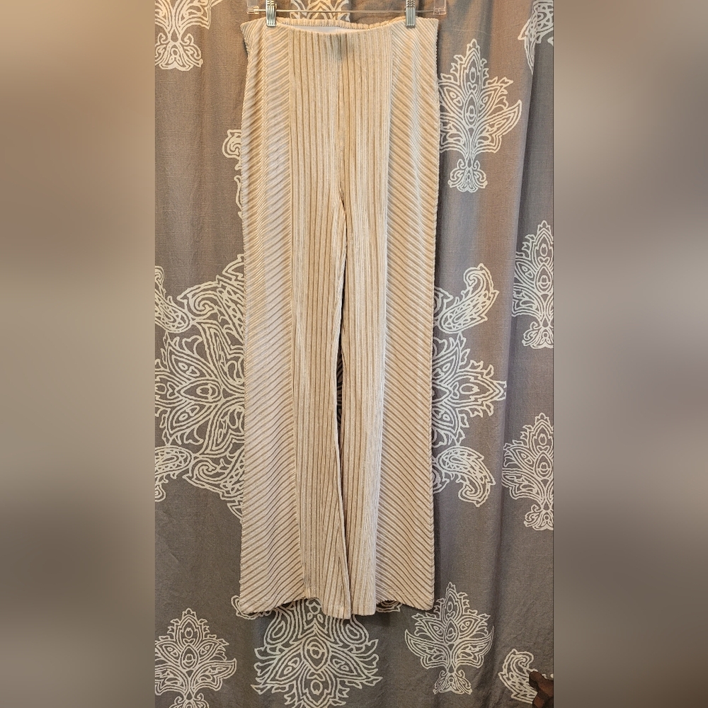 Free People Cream Boot Cut Pants